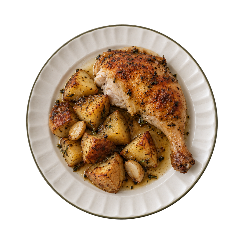 Roasted chicken & potatoes