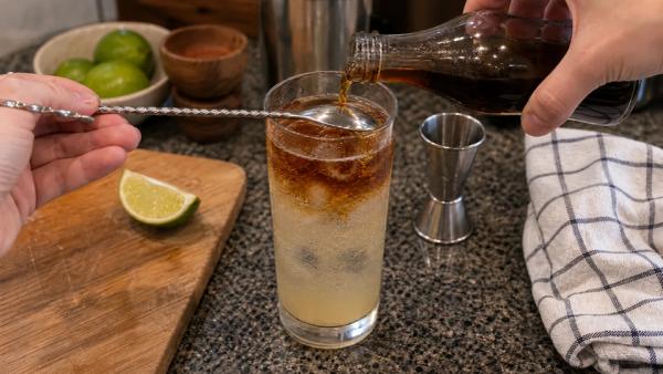 Step 2: Float the rum