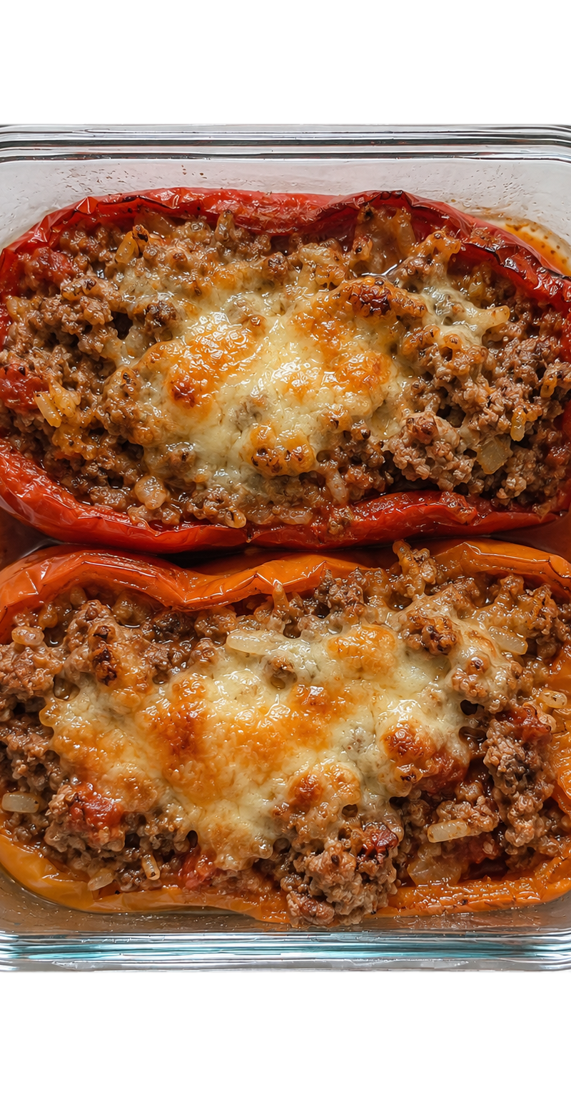 Turkey & Wild Rice Stuffed Peppers