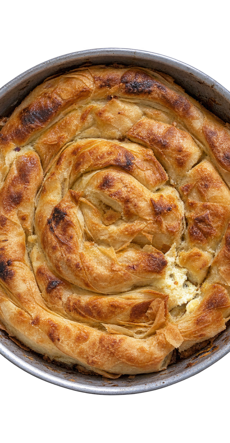 Coiled Banitsa with Cheese