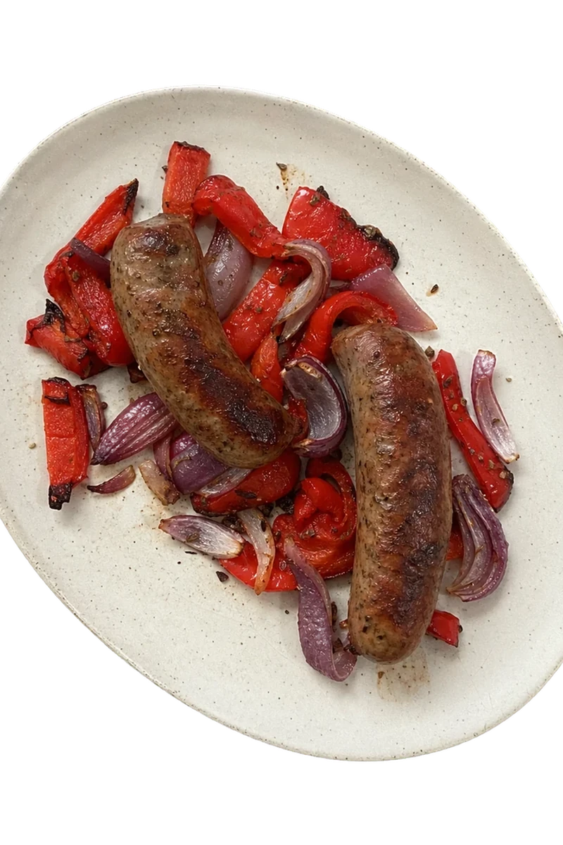 Sheet Pan Sausage & Peppers