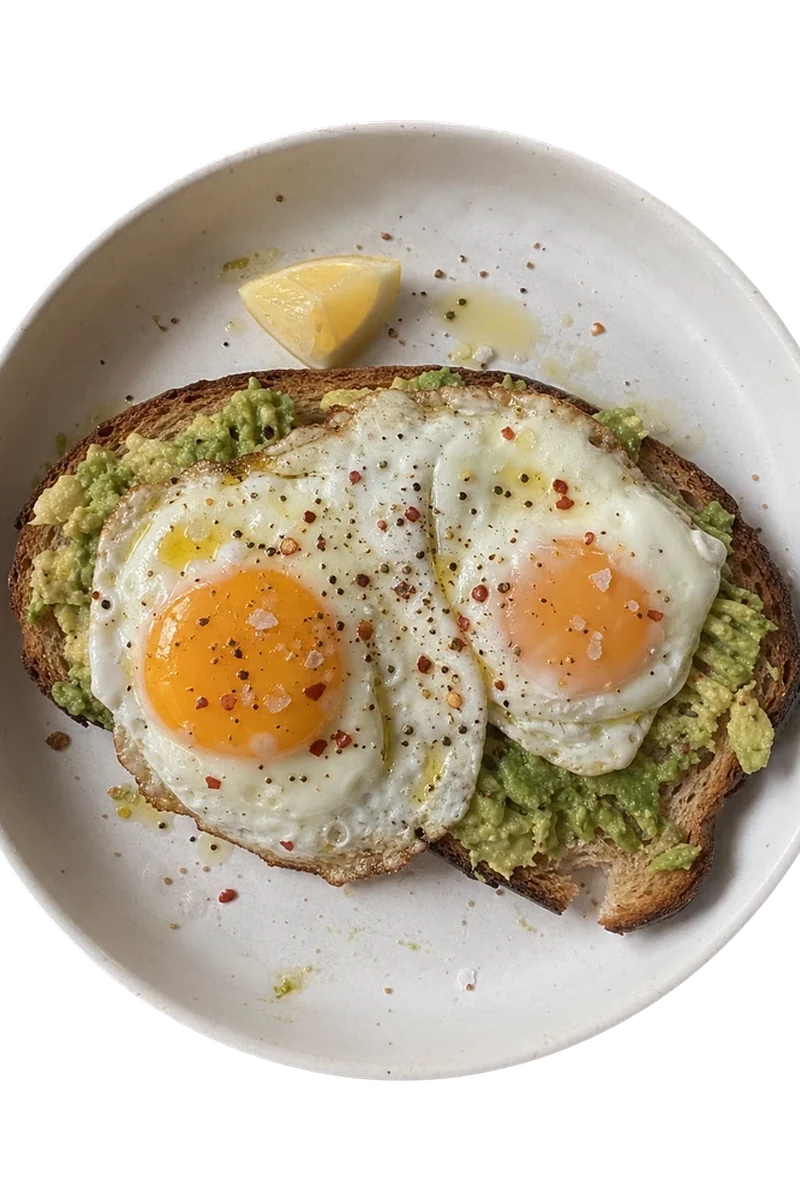 Avocado & Egg Toast on Sourdough