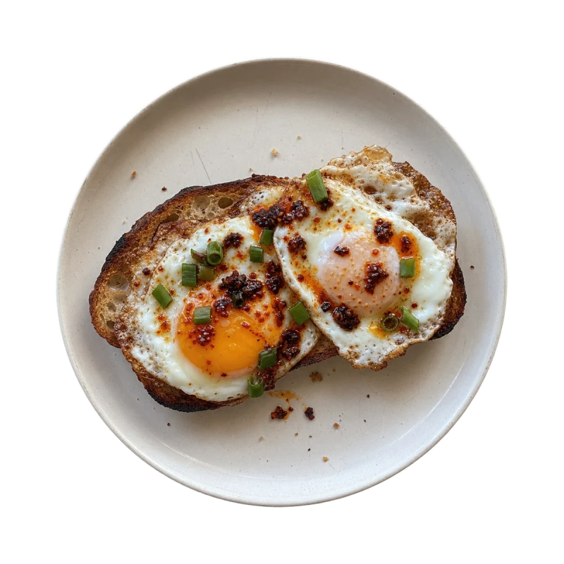 Chili Oil Fried Eggs