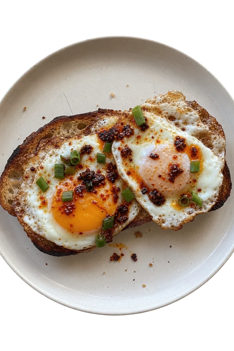 Chili Oil Fried Eggs