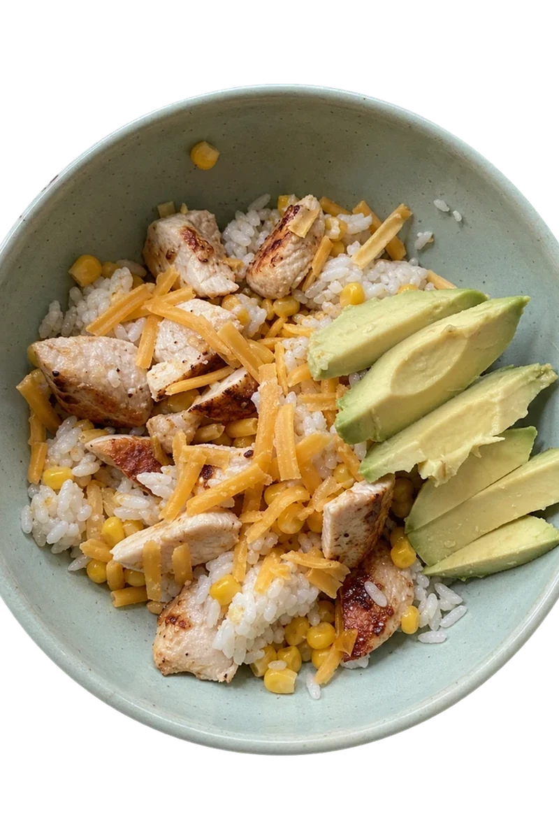 Cheesy Chicken & Rice Bowl