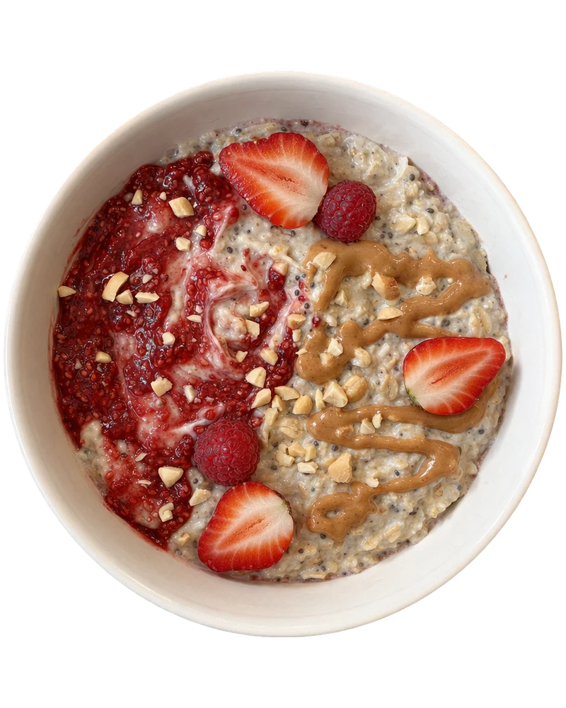 PB&J Overnight Oats