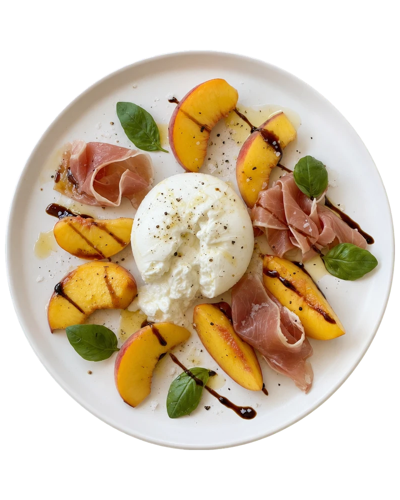 Burrata & Peach Salad