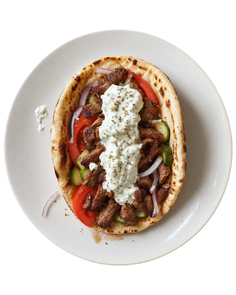 Lamb Gyros with Tzatziki
