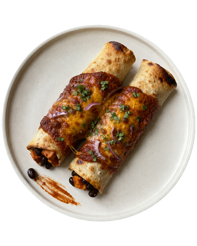 Sweet Potato & Black Bean Enchiladas