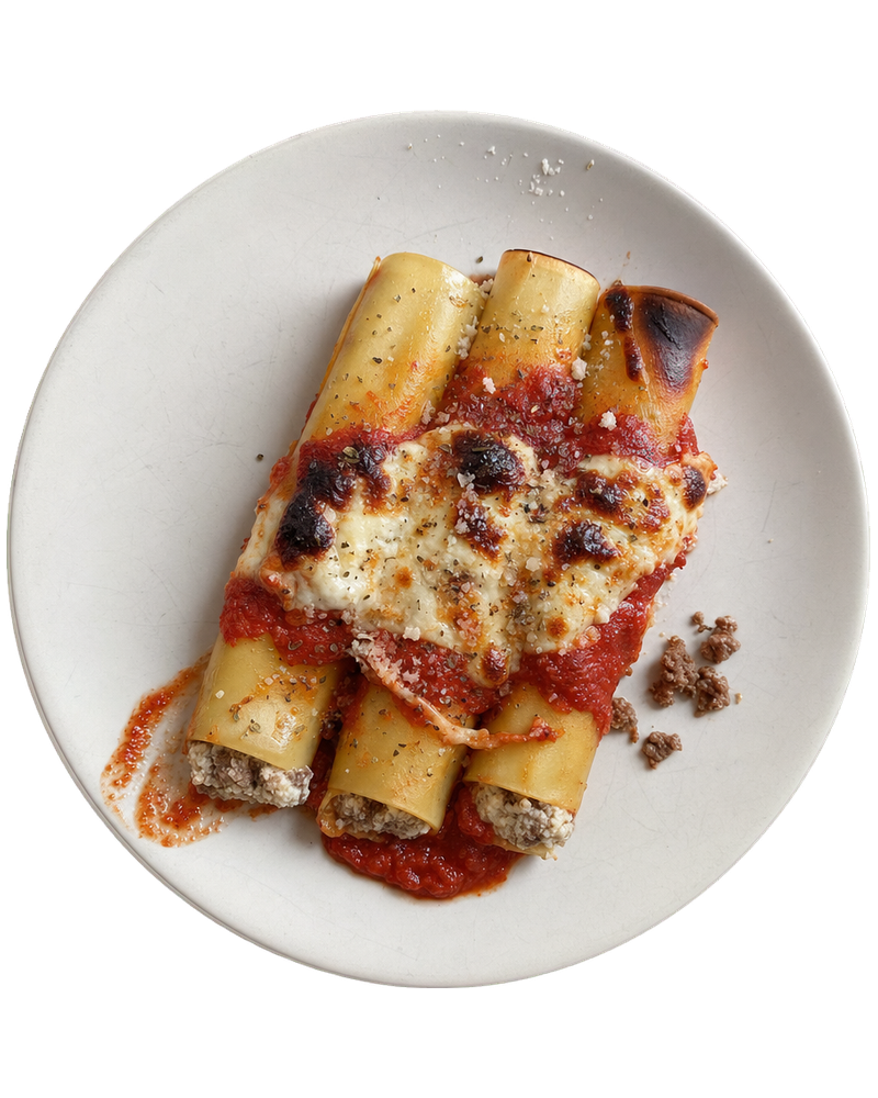 Cannelloni with Cheese & Ground Beef