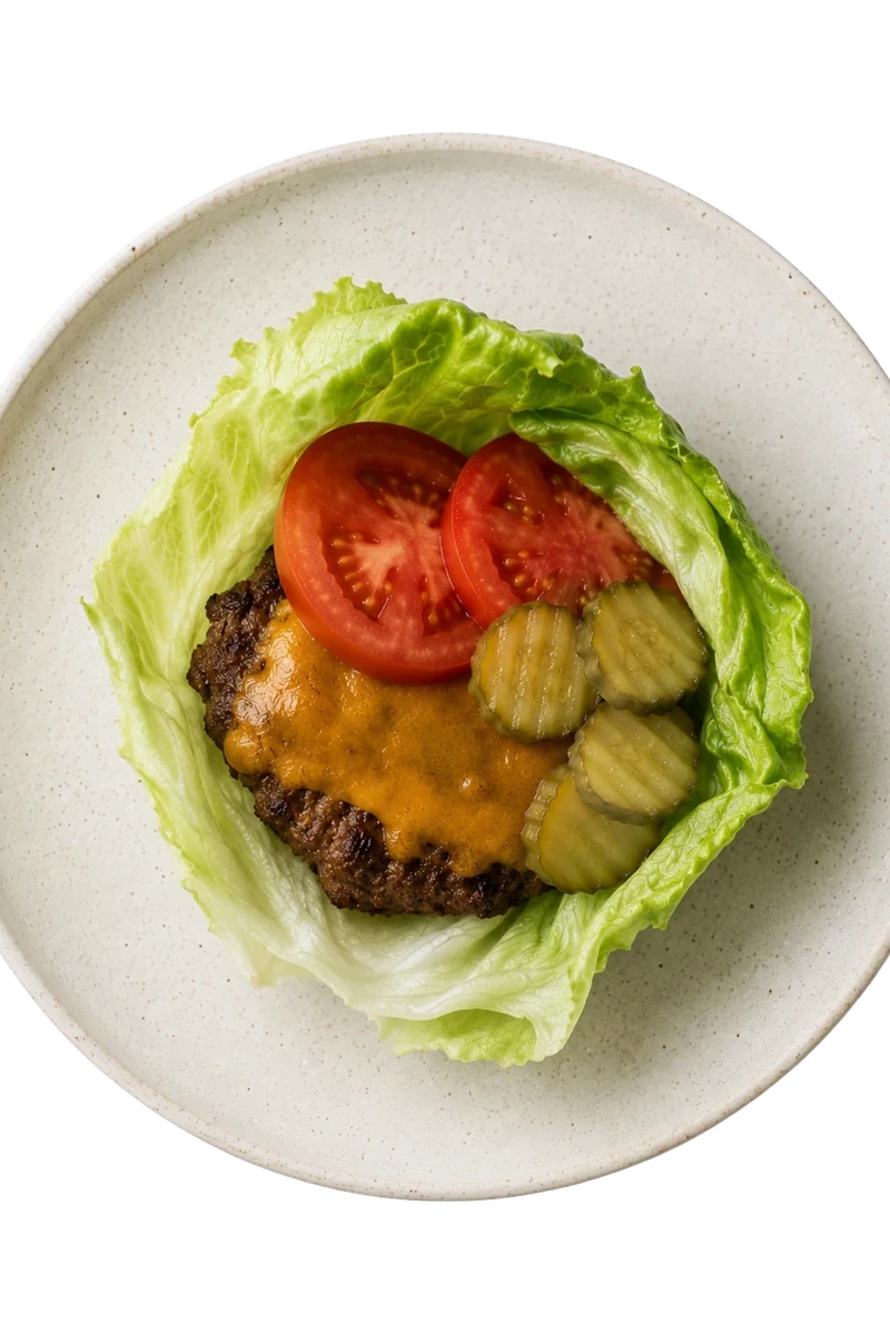 Cheeseburger Lettuce Wrap