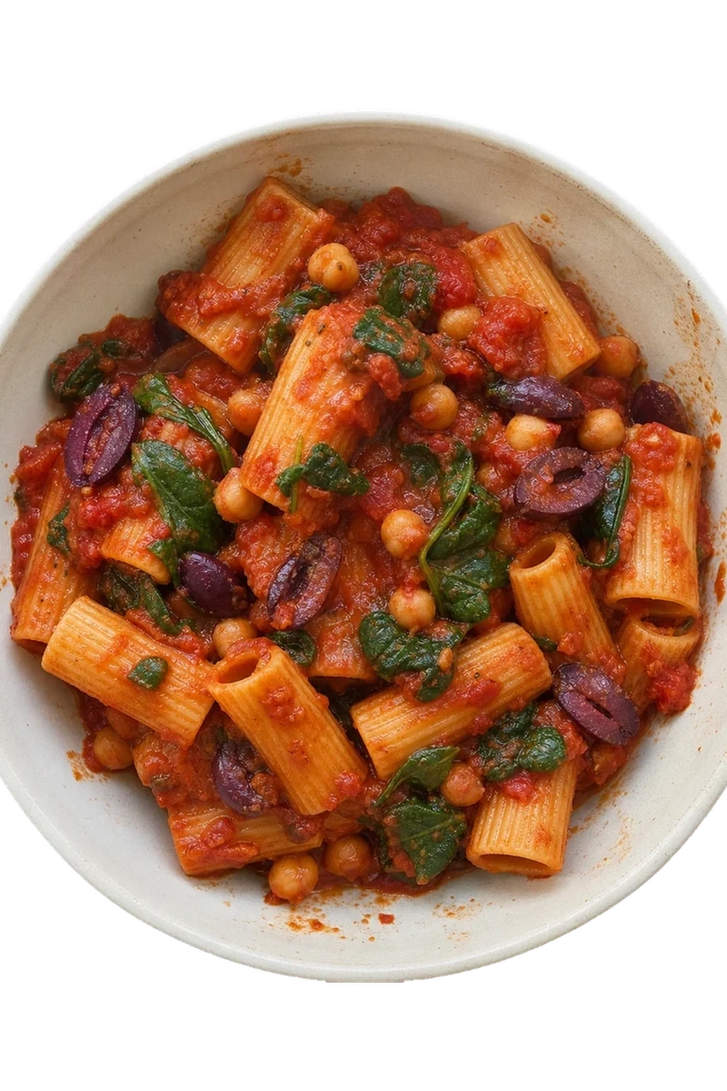 One-Pot Tomato & Chickpea Pasta