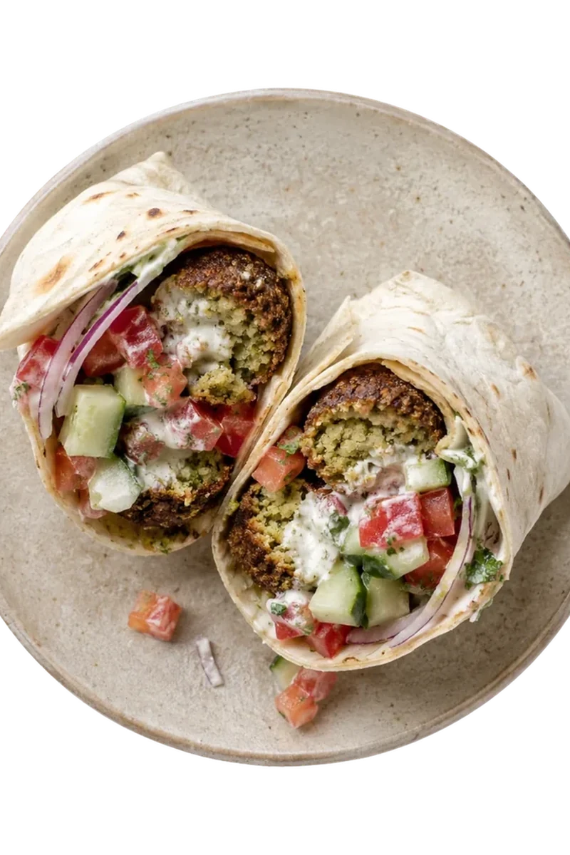 Quick Falafels & Yogurt Sauce