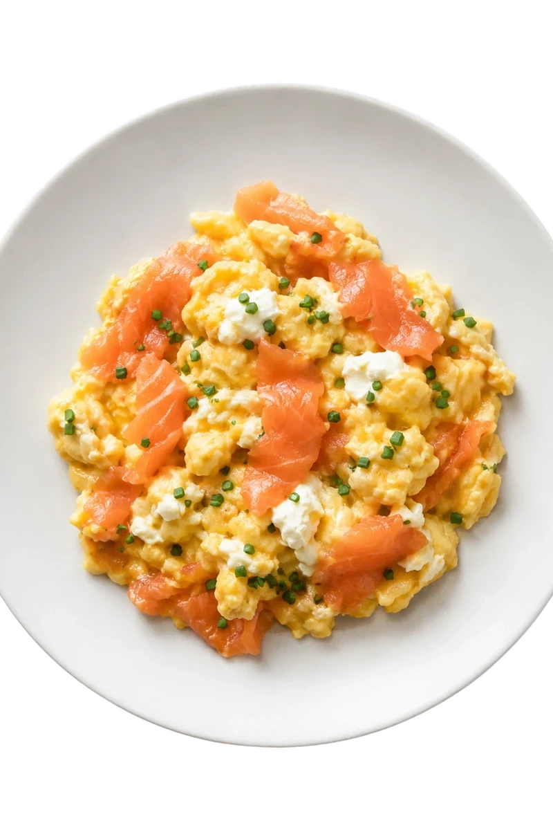 Smoked Salmon Scrambled Eggs