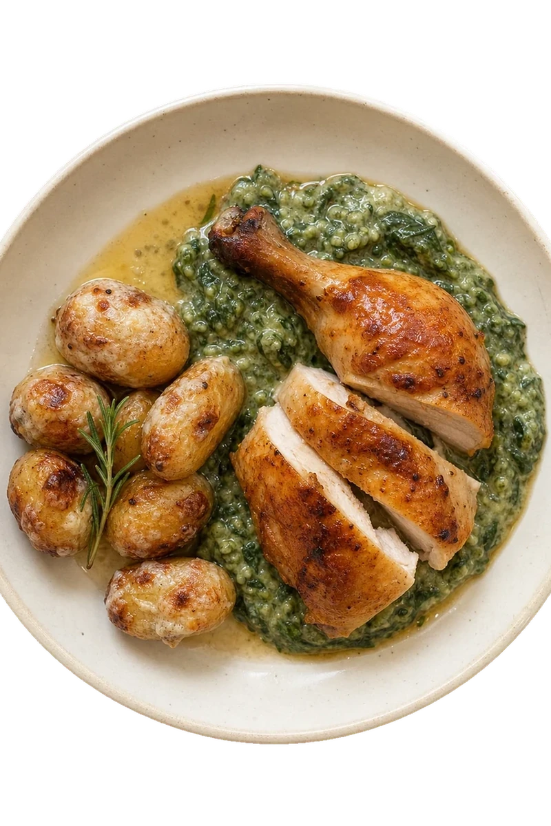 Summer Roast Chicken Dinner