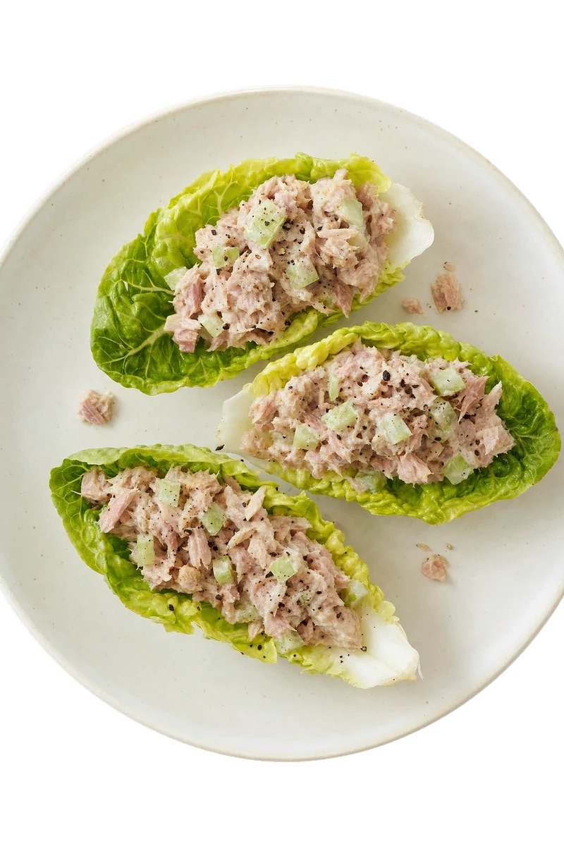 Tuna Mayo Lettuce Cups