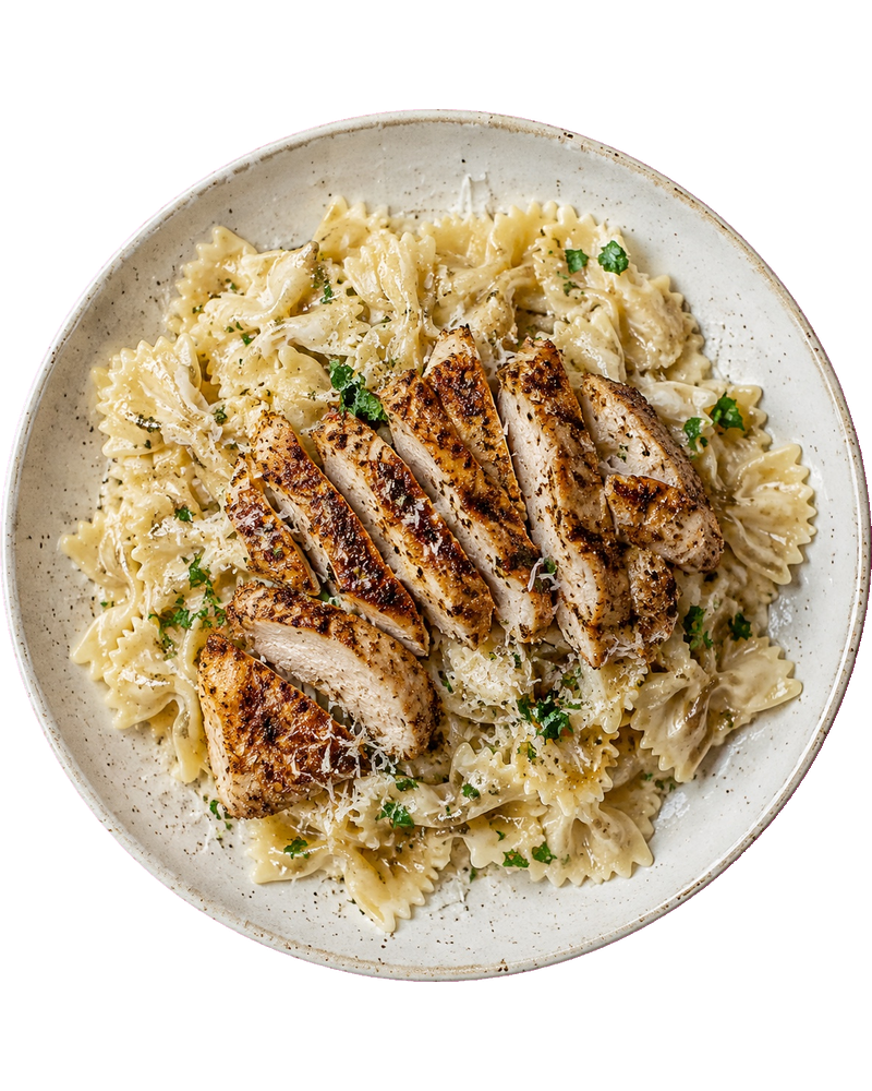 One Pan Brown Chicken Alfredo