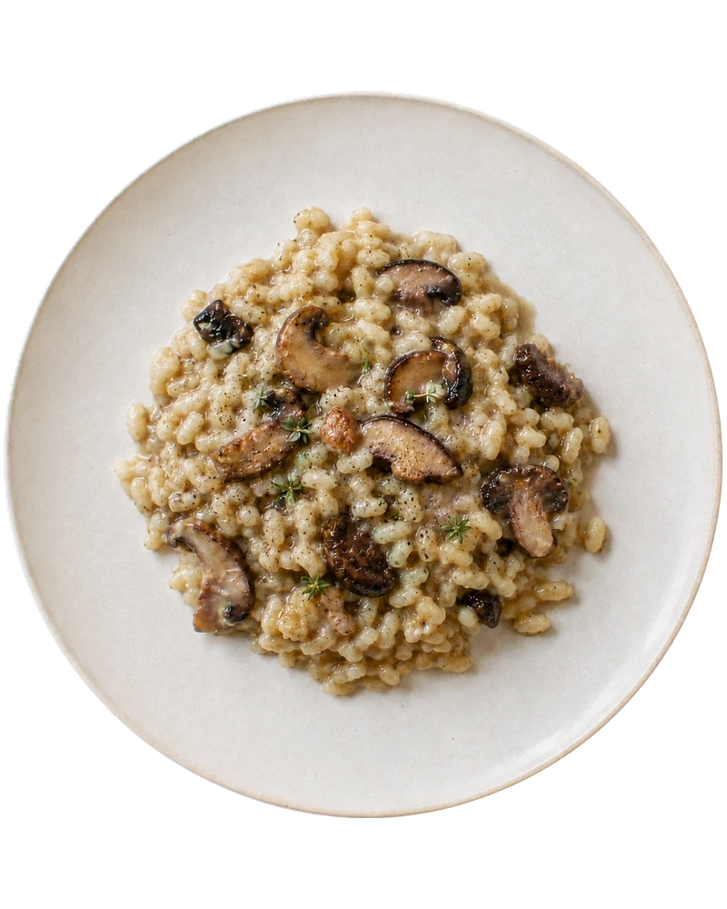 Creamy Vegan Mushroom Risotto