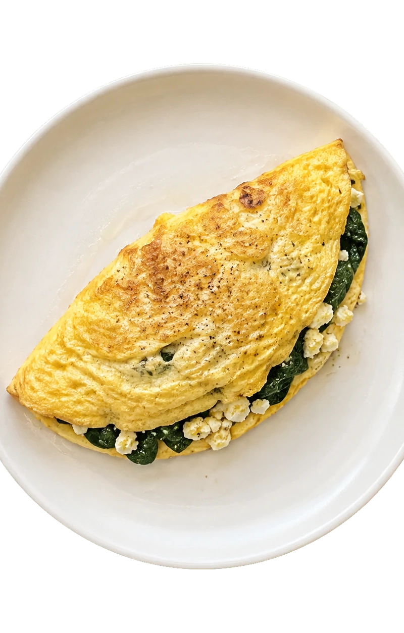Spinach & Feta Omelette