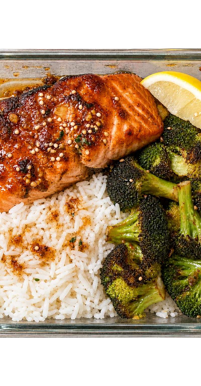 Honey Garlic Salmon Meal Prep