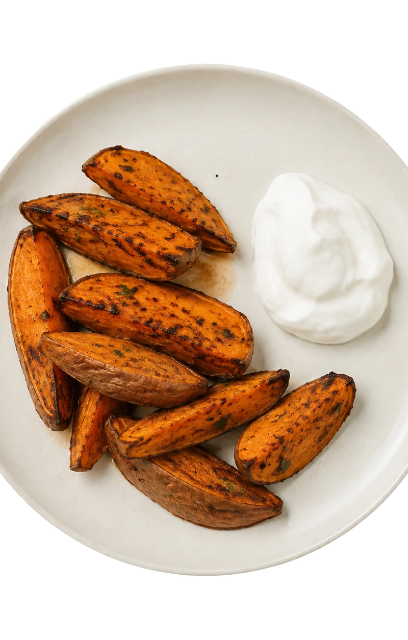 Smoky Roasted Sweet Potato Wedges