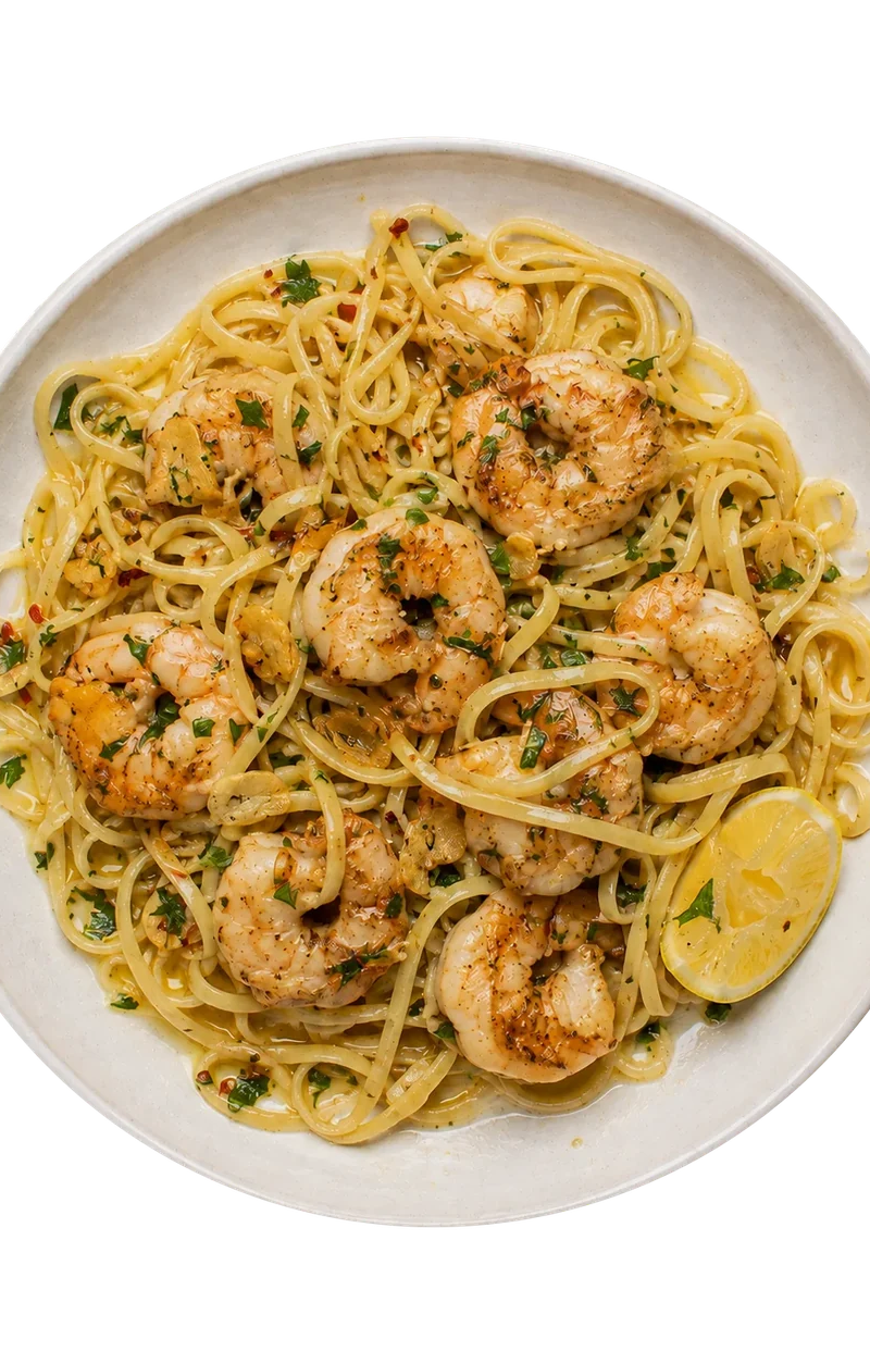 Prawn Linguine Aglio e Olio
