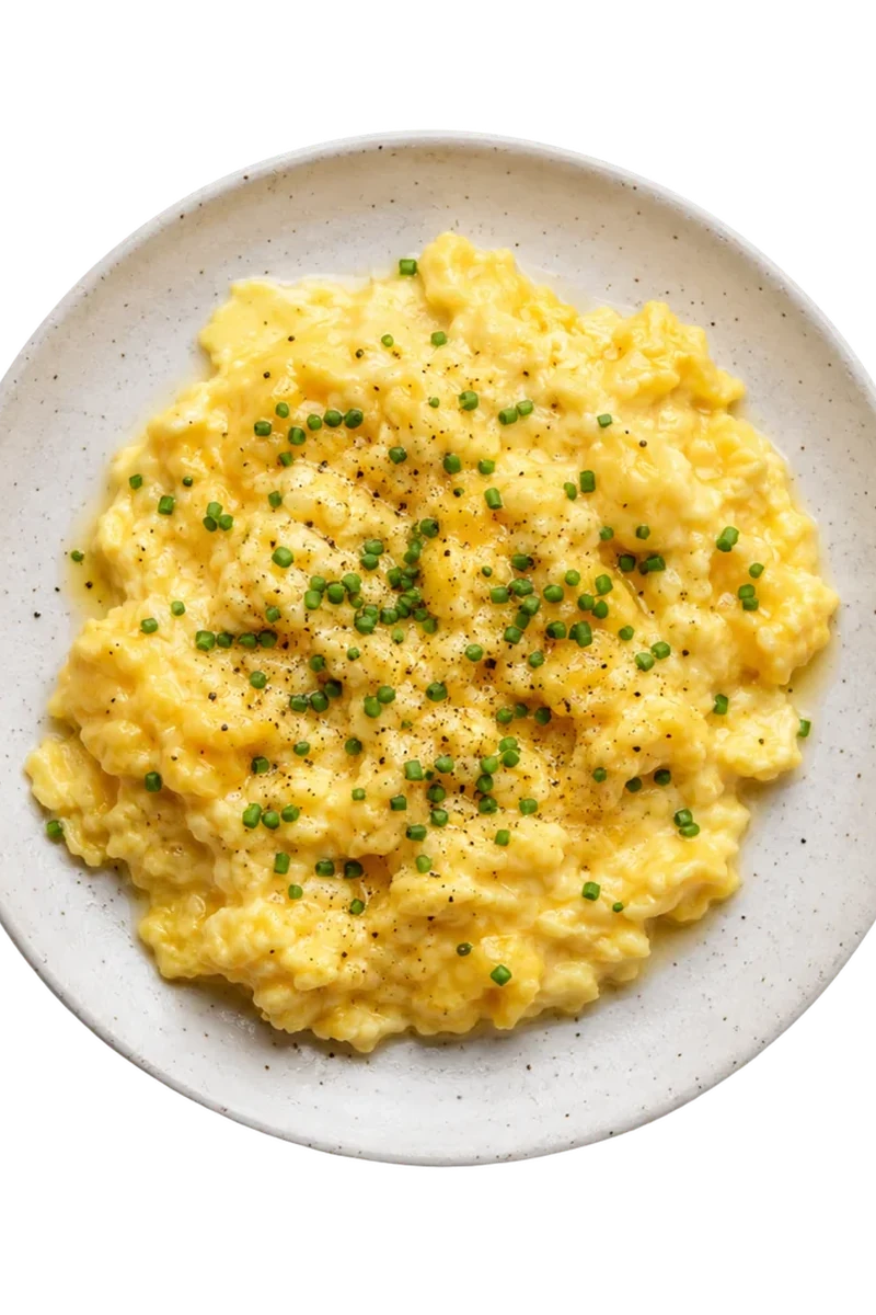 Soft Scrambled Eggs with Chives