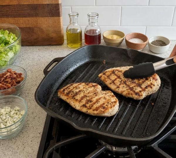 Step 4: Heat a grill pan