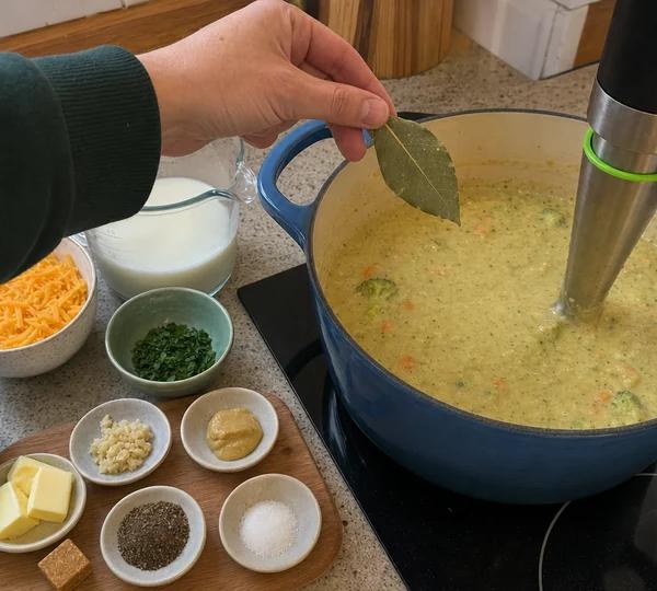 Step 4: Remove the bay leaf