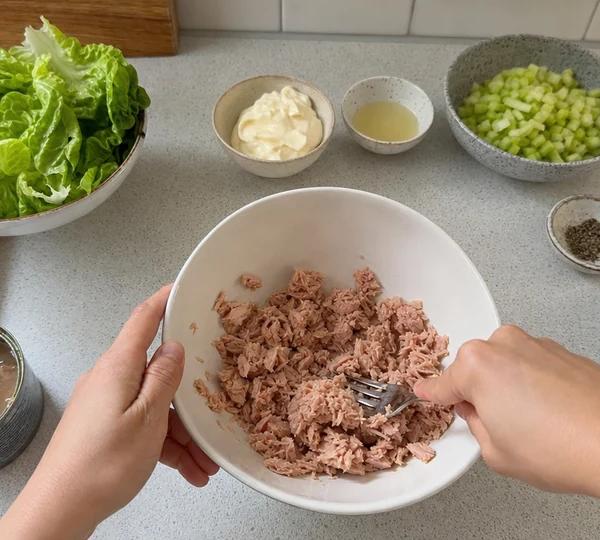 Step 2: Flake the tuna