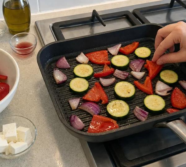 Step 6: Lay the vegetables