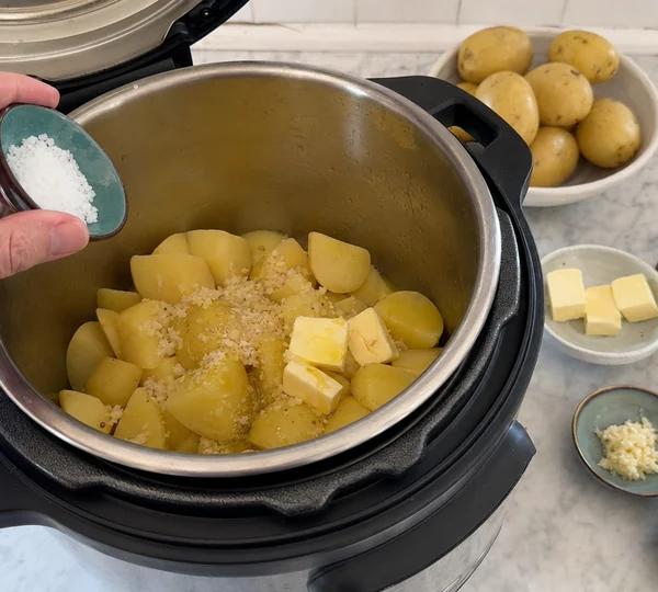 Step 4: Return the potatoes