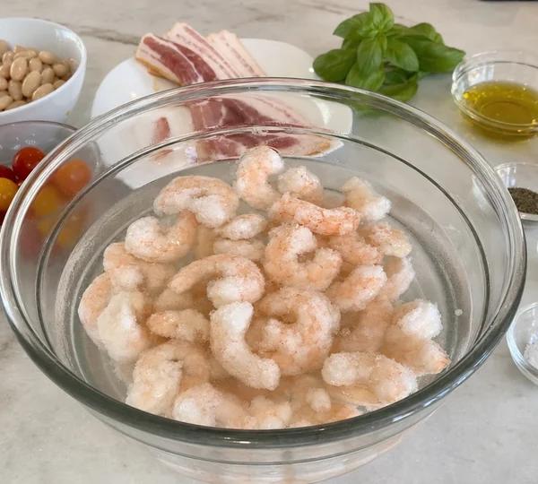Step 1: Thaw the shrimp