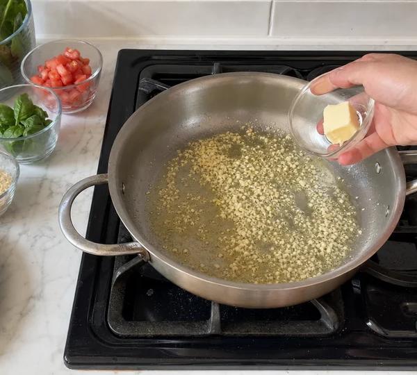 Step 2: Add garlic