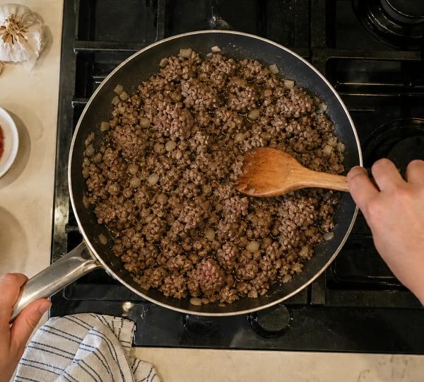 Step 6: Brown the beef