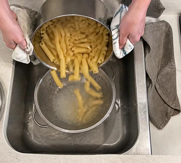 Step 3: Drain straight
