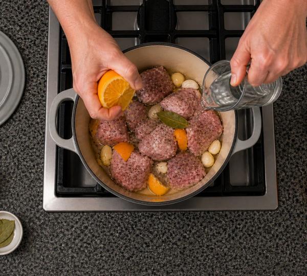 Step 4: Squeeze in the orange