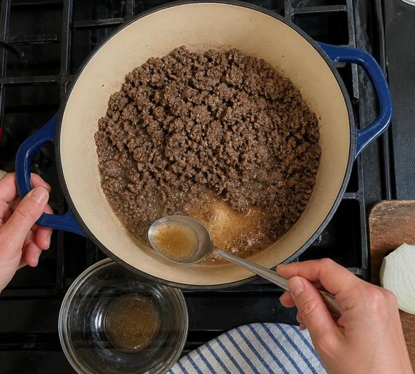 Step 4: Drain excess fat