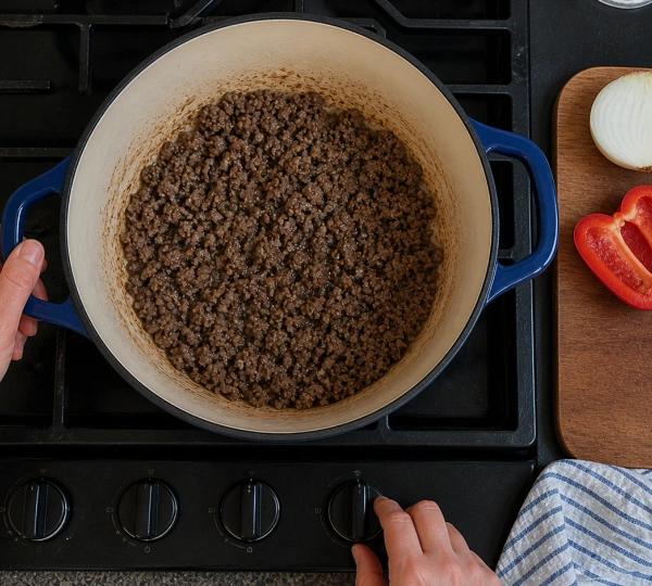 Step 5: Reduce heat to medium
