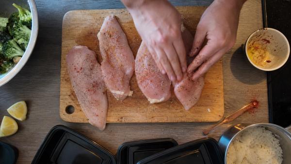 Step 7: Rub with olive oil