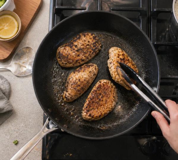 Step 9: Cook the chicken 4 minutes