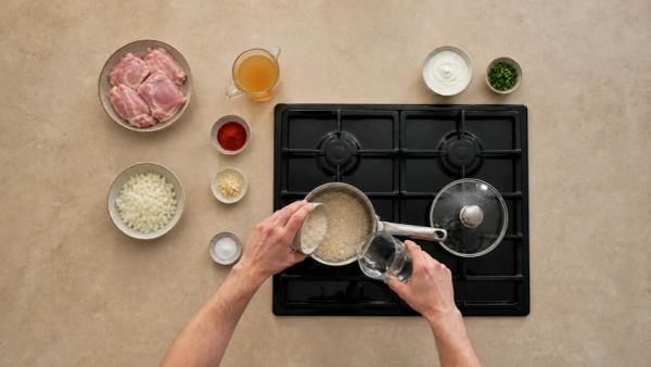 Step 1: Put the rice