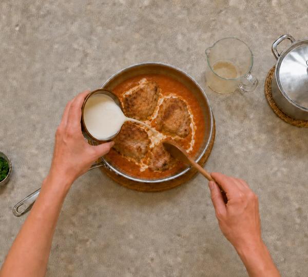 Step 10: Take the pan off
