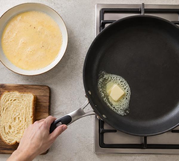 Step 7: Heat a large non-stick pan