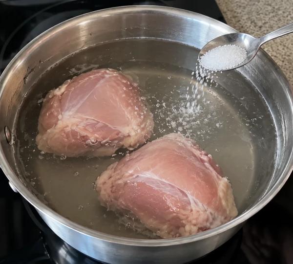 Step 1: Put the chicken thighs