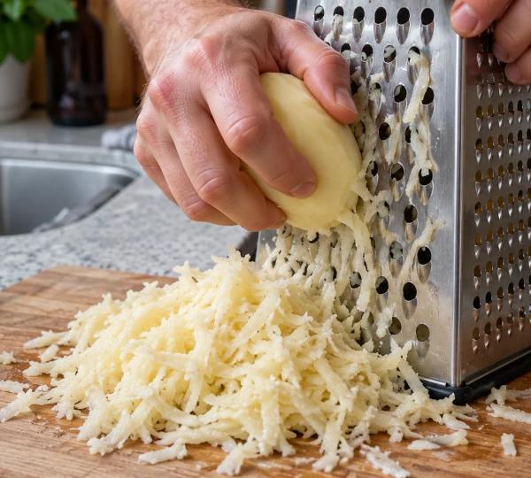 Стъпка 1: Настържете картофите