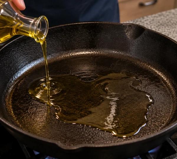 Step 6: Heat olive oil