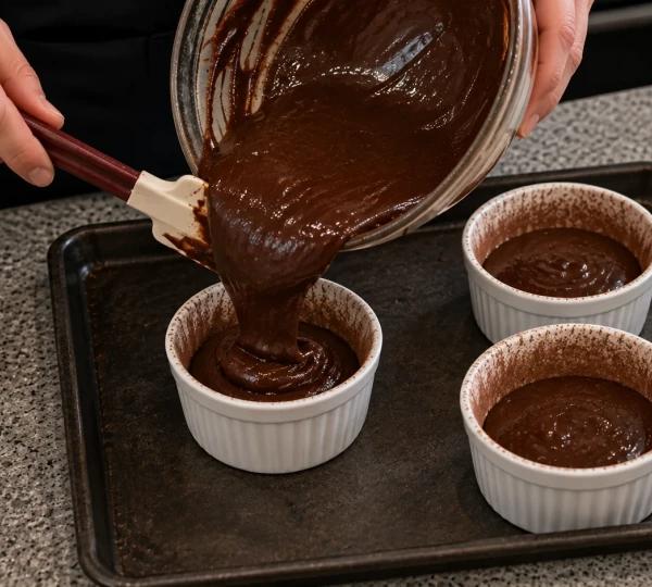 Step 7: Divide among the ramekins