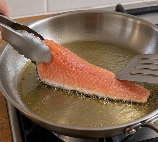 Step 6: Heat a drizzle