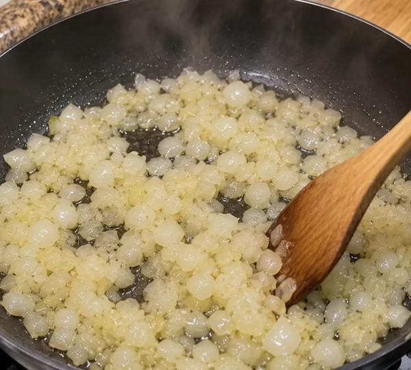 Step 6: Add the diced onion